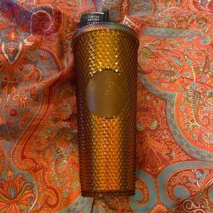 Starbucks 50th Anniversary copper bling honeycomb
